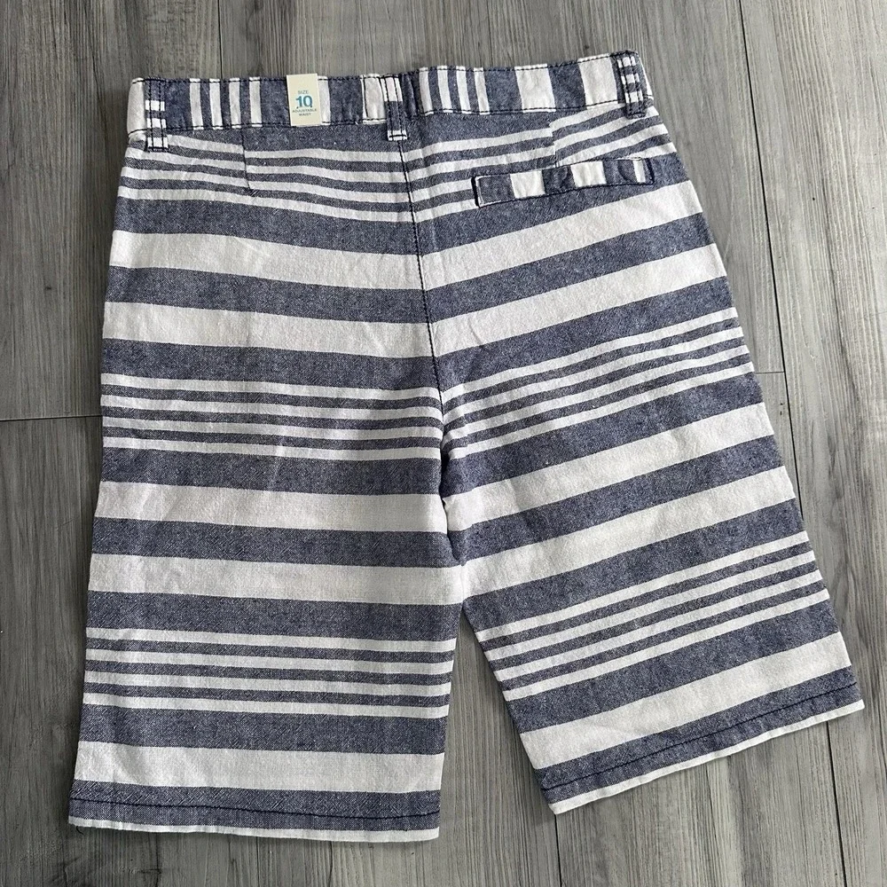 NWT The Children's Place Bermuda‎ Shorts Size 10 Boys Linen Cotton Nautical